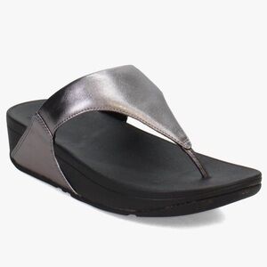 Fitflop Metallic Black Sandals - Limited Wear